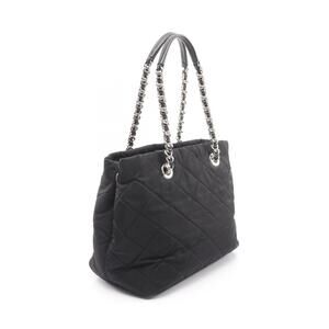 Prada Nylon Black Leather IMPUNTU Bag Tote TESSUTO Saffiano